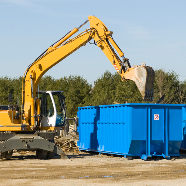 can i choose the location where the residential dumpster will be placed in Pawnee County